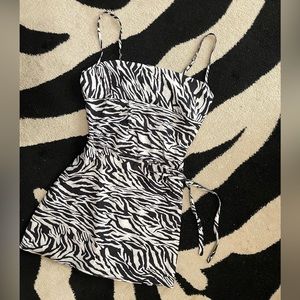 NWOT Zebra Summer Mini Dress